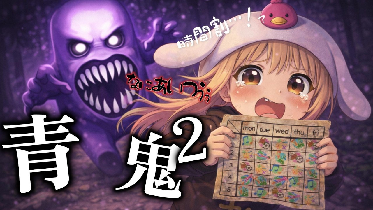 【青鬼２】フワッティ登場…廃校の時間割が謎すぎる！！😵‍💫【ホラーゲーム】#ゲーム実況 #ホラーゲーム #ホラー