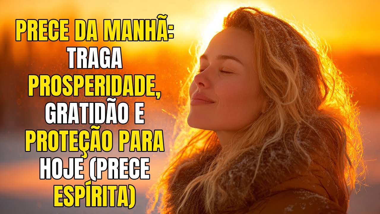 Prece da Manhã: Traga Prosperidade, Gratidão e Proteção Para Hoje (Prece Espírita)