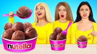 Tantangan Makanan Besar Vs Medium Vs Kecil  Permen Raksasa Vs Mini 24 Jam Oleh Ratata Power