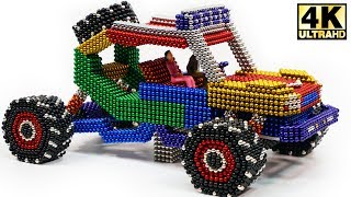 DIY - How To Make Terrain Car with Magnetic Balls (Magnet ASMR) | Magnetic Man 4K
