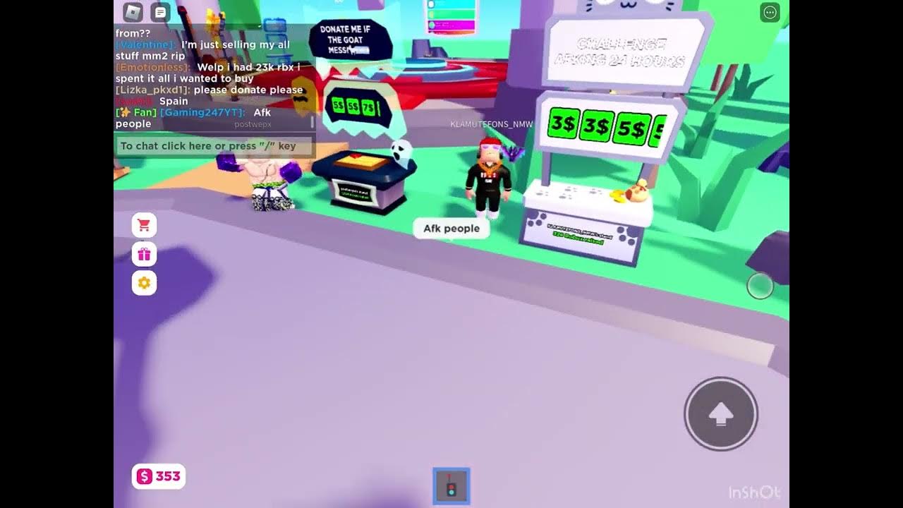 Having fun with a cloaking device in pls donate Roblox - YouTube
