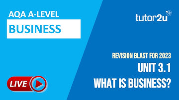 Unit 3.1 What is Business | AQA A-Level Business 2023 Revision Blast