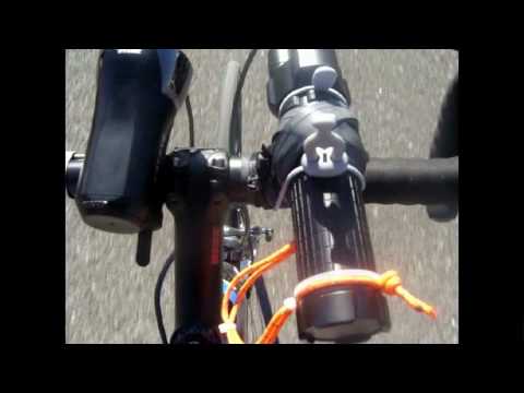 Fenix TK45 on my bicycle ( DIY  Bike Flashlight Mount )