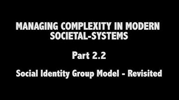 VIDEO 7 -- The Social Identity Group (Populated and Revisited)