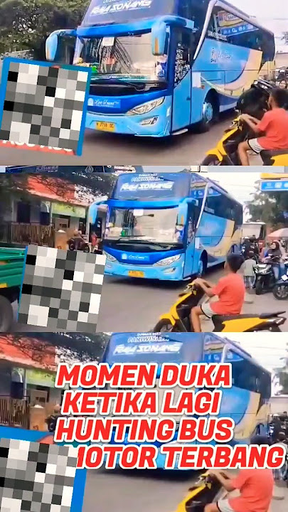 MOMEN HUNTING BUS MALAH DI TABRAK #winspector #davmusicalairhorn #trending #busmania