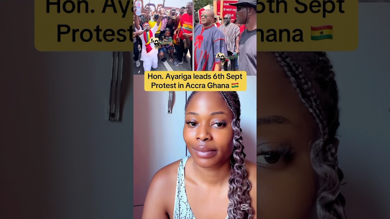 Hon. Ayariga leads the 6th September Nigeria must go massive protest in Ghana 