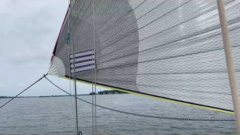 SV Keeper - New Sail (Gennaker Code 0) and New Solar Panels Testing