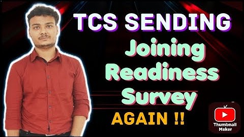 TCS Sending Joining Readiness Survey Again || New Phase Survey Mails