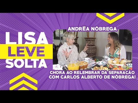 Andréa Nóbrega chora ao relembrar da separação com Carlos  Alberto de Nóbrega!