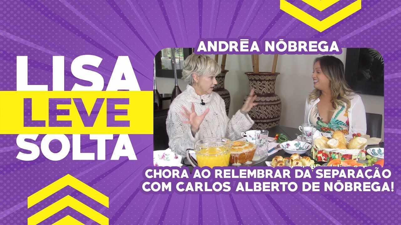 Andréa Nóbrega chora ao relembrar da separação com Carlos  Alberto de Nóbrega!