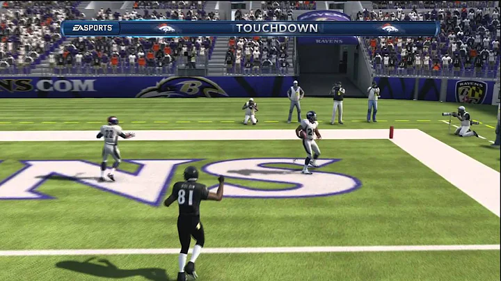 Madden NFL 2013 Intercepted the Handoff Broncos Ravens Touchdown