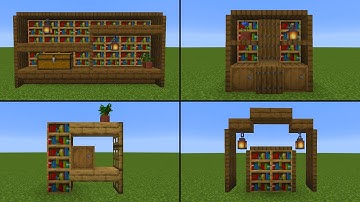 5 Simple Bookshelf Designs in Minecraft