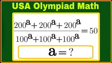 USA| A Beautiful Algebra Tricky Olympic Math Problem|Can you solve this? #usa #matholympiad