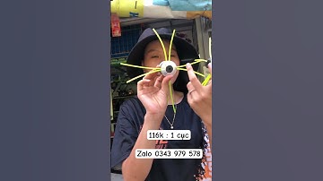 Cục cước cắt cỏ 8 đầu - dễ lắp đặt