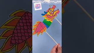 🌈✨ Rainbow Dragon Craft Magic 🐉🎨 | Fun Moving Dragon Craft #diy #art #fun #dragon