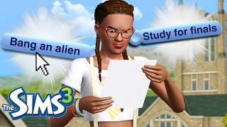 Finishing my degree so I can get alien pregnant asap (Sims 3)