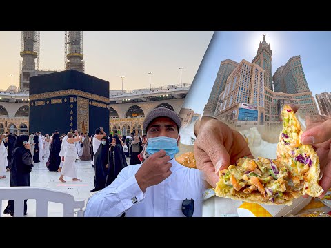 Visiting KAABA 🕋 Sharif & LUNCH 😋 in Makkah Clock Tower | ZAMZAM Tower, Masjid Al Haram Saudi Arabia