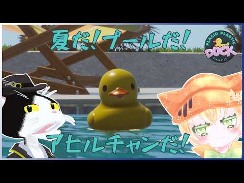 【Placid Plastic Duck Simulator】夏だ！プールだ！アヒルチャンだ！！