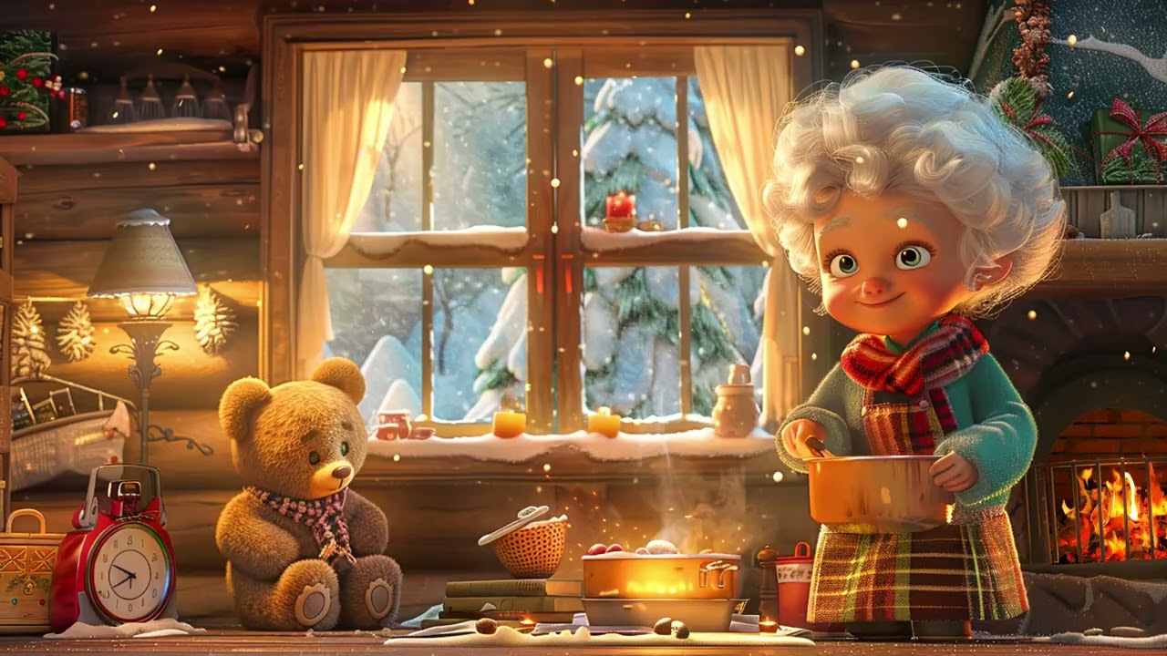 Snowstorm Beyond the Window with Crackling Fire | Deep Sleep Winter ASMR