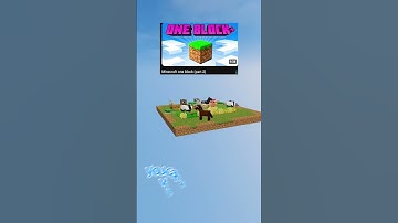 Minecraft one block (part 2) #minecraft #viralvideo #gaming #capcut #oneblock #capcut #capcutedit