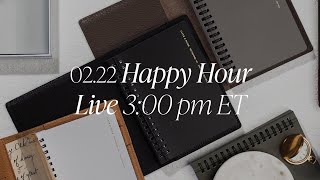 NEW Notebook Reveal: España Notebooks & Heirloom Leather Folios with Ashley | Happy Hour Live