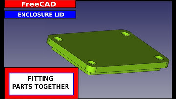 FreeCAD Electronic Enclosure Lid Using Simple Parametric Design Techniques