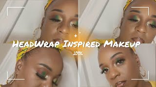 Headwrap Inspired Makeup Look💛💛Collaboration With BrownBeatss💛Black Owned Makeup Look screenshot 5