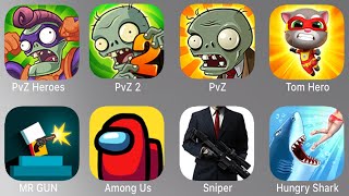 PvZ Heroes,PvZ 2,PvZ,Tom Hero, MR GUN, Among Us,Sniper,Hungry Shark screenshot 2
