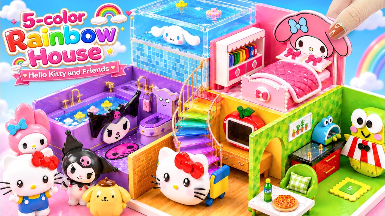 🌈 Build Sanrio Miniature House with Hello Kitty, My Melody