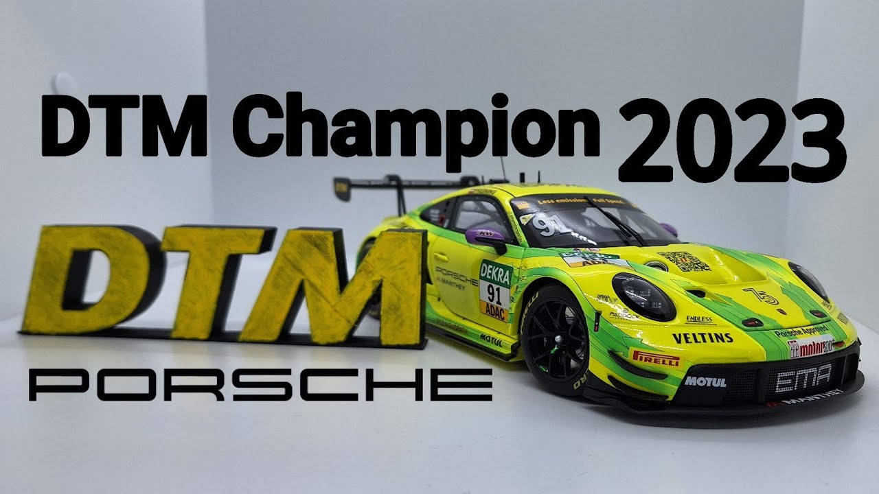 Porsche 911 (992) GT3 R - DTM Champion 2023 - 1/18 by Minichamps 