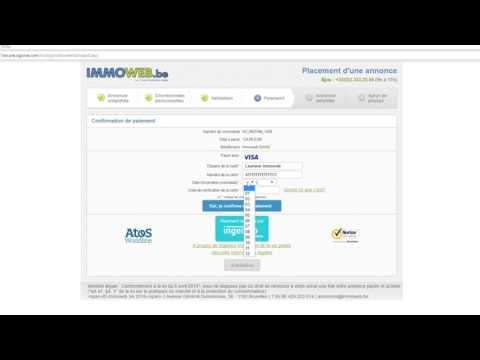 Comment placer une annonce sur Immoweb ? - Étape 4 : paiement sécurisé