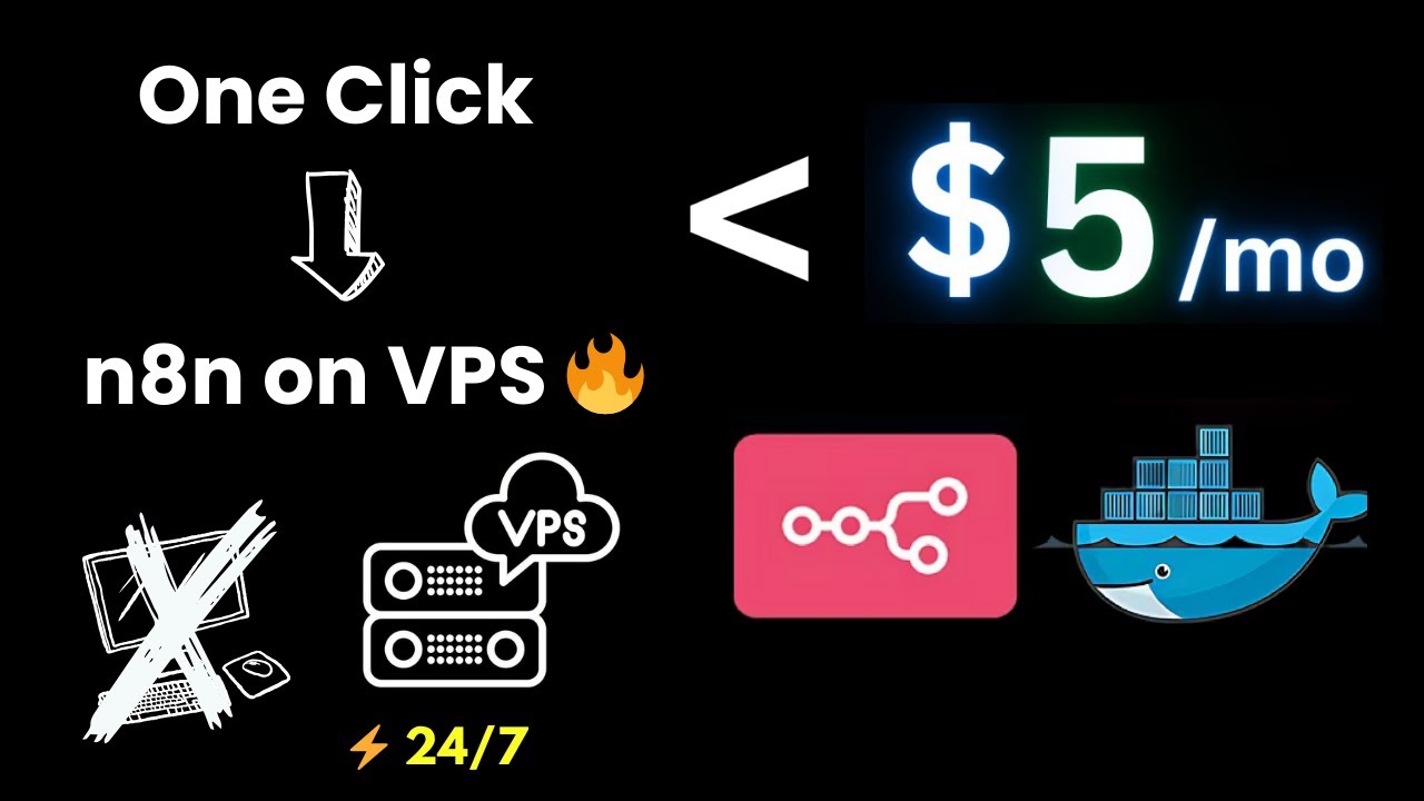 🚀 One Command to Host n8n on VPS | 24/7 Automation for Under $5