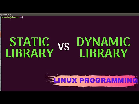 ვიდეო: რა არის სტატიკური და დინამიური ბიბლიოთეკა Linux-ზე?