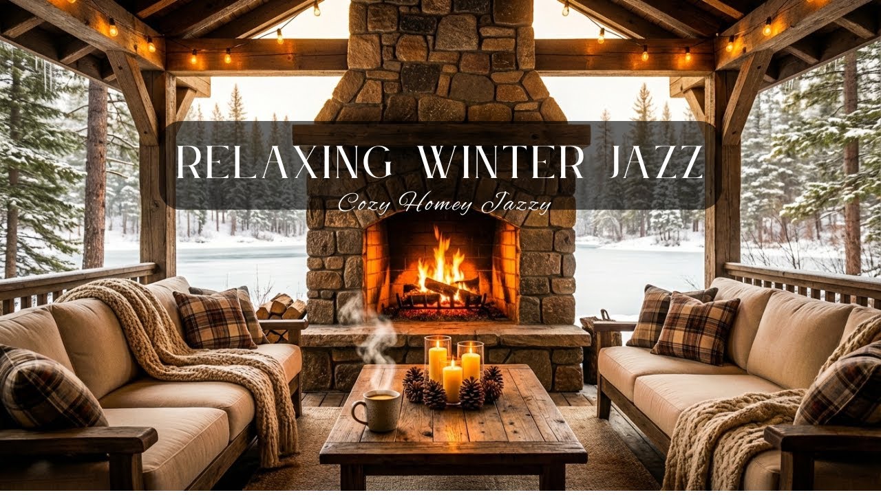 Silent Winter at the Cabin (NO MID-ROLL ADS) ☕ Lo-Fi Jazz For Relaxation and Study
