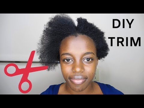 Como aparar Curto 4C Natural cabelo em casa