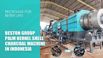 ♻️Charcoal Machine in Indonesia - Palm Kernel Shell Charcoal Production Test