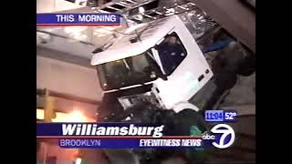 2006 Eyewitness News Story: Truck Driver Left Hanging Over Bridge - Aired October 15, 2006