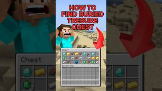 Secret Trick to Find Buried Treasure Chest in Minecraft! 🤫🚀 #minecraft