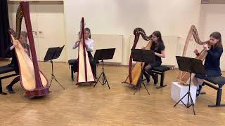 Beauchamp - Triptic Dance Humperdinck - Abendsegen Mertens - Multiple 12 Für Harfenquartett