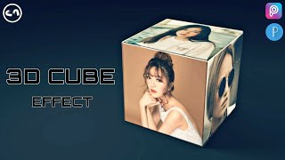 3D Cube Effect - Picsart & Pixellab