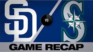 Seager, Smith lead Mariners to a 3-2 win | Padres-Mariners Game Highlights 8/6/19