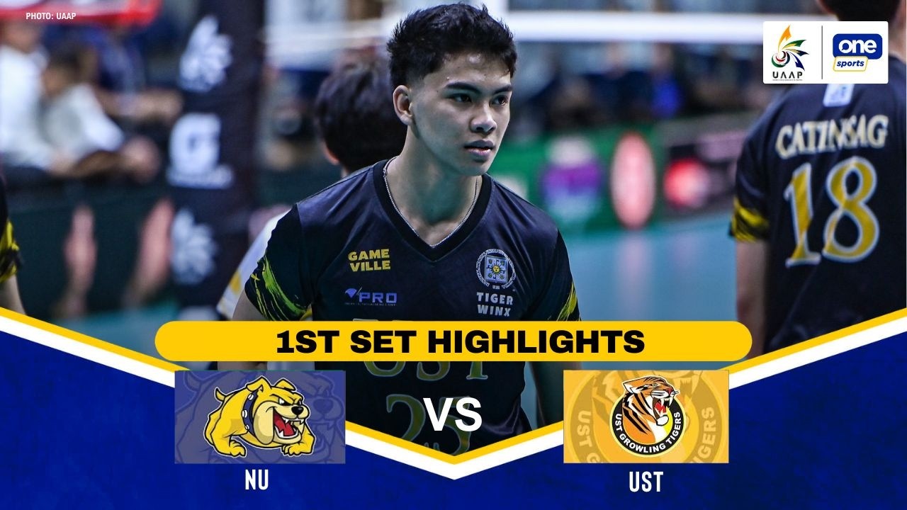 NU vs UST | SET 1 HIGHLIGHTS | UAAP SEASON 88 MEN’S VOLLEYBALL | APR 22 ...