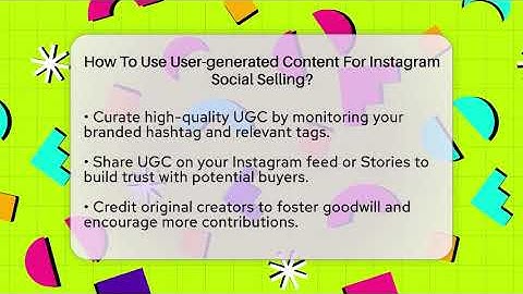 How To Use User-generated Content For Instagram Social Selling? - Everyday-Networking