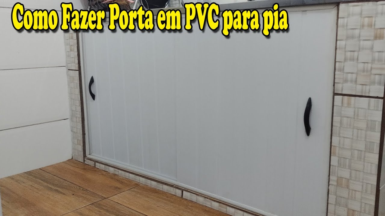 Porta de PVC para pia l Armário em PVC