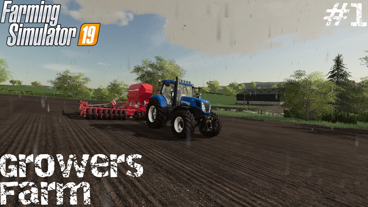 Первый Сев На Карте Growers Farm #1 ✦ Farming Simulator 2019 ✦ 2K Timelapse