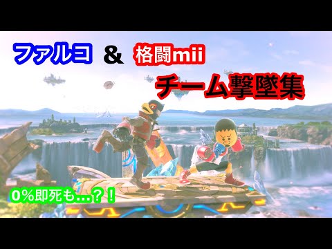 ファルコ×格闘miiチーム撃墜集【スマブラSP】