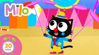 Milo's wackiest professions 🚀🤡🤖🏔️ | Milo, the cat #cartoons #kids