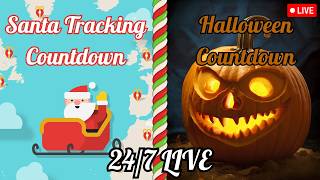 🔴CHRISTMAS AND HALLOWEEN COUNTDOWN - 24/7