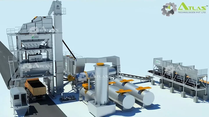 Asphalt batching plant 3D video by Atlas Technologies Pvt. Ltd., India