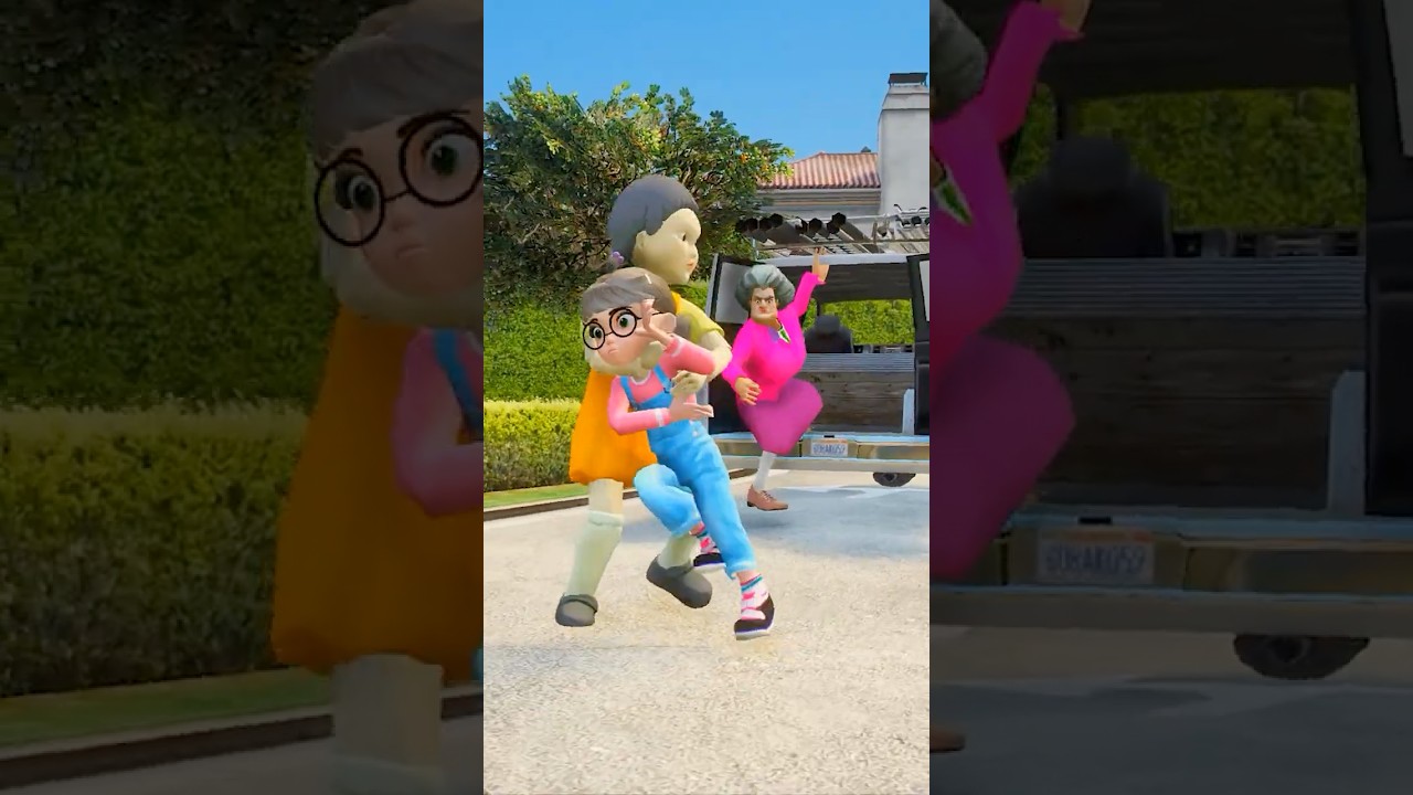 Squid Doll Kidnap Spiderman Daughter GTA 5